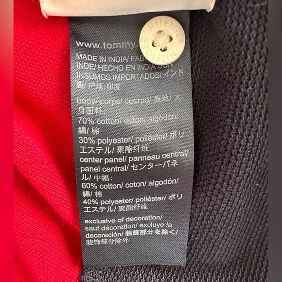 Tommy Hilfiger Rugby Polo Colorblock Shirt Top Size Large - Picture 9 of 10